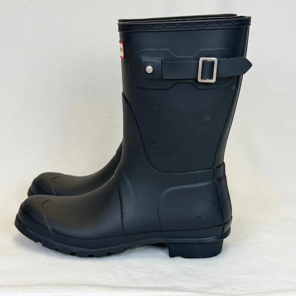 Hunter Womens Original Short Rain Boot Matte Black WFS1000RMA US 9 UK 7 EU 40/41
